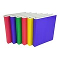 Samsill Fashion Prints Standard 1 3-Ring Binders, Assorted Colors, 6/Pack (MP20046)