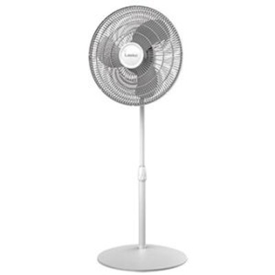 Lasko® 16" Oscillating Stand Floor Fan, White (S16201)