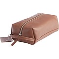 ROYCE Leather Toiletry Bag, Tan, 5 (256-TAN-5S)
