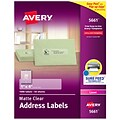 Avery Easy Peel Laser Address Labels, 1 x 4, Clear, 20 Labels/Sheet, 50 Sheets/Box, 1000 Labels/Bo