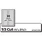 Avery TrueBlock Laser/Inkjet File Folder Labels, 2/3" x 3 7/16" Clear, 450 Labels Per Pack (5029)