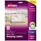 Avery Matte Clear Shipping Labels, Sure Feed Technology, Inkjet, 3-1/3 x 4, 60 Labels (18664)