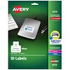 Avery Laser/Inkjet Identification Labels, 1 1/4 x 1 3/4, White, 32/Sheet, 15 Sheets/Pack (6570)