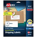Avery Repositionable Inkjet Shipping Labels, 2 x 4, White, 250 Labels/Pack (58163)