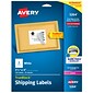 Avery TrueBlock Laser Shipping Labels, 3-1/3" x 4", White, 6 Labels/Sheet, 25 Sheets/Pack (5264)