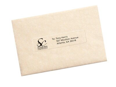 Avery Easy Peel Laser Address Labels, 1" x 4", Clear, 20 Labels/Sheet, 10 Sheets/Pack, 200 Labels/Pack (15661)