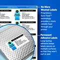 Avery Sure Feed Laser/Inkjet Shipping Labels, 3-1/2 x 5, White, 4 Labels/Sheet, 250 Sheets/Box, 1,