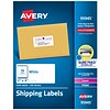 Avery Sure Feed Laser/Inkjet Shipping Labels, 2 x 4, White, 10 Labels/Sheet, 250 Sheets/Box, 2,500