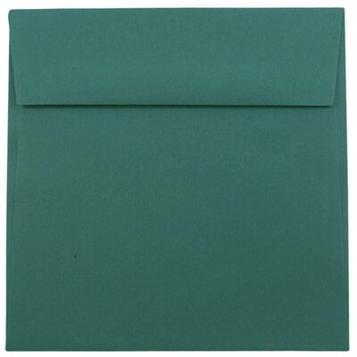 JAM Paper 6.5 x 6.5 Square Invitation Envelopes, Teal, 50/Pack (2101419222i)