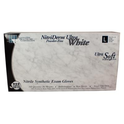 Innovative Nitriderm™ Nitrile Synthetic Powder-Free Exam Gloves; L, 10 BX/CS, 100/BX