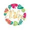 Amscan You Had Me At Aloha Paper Plates, 10.5 Dia, Multi-Color, Pack of 10(591953)