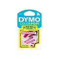 DYMO COLORPOP! D1 2056091 Label Maker Tape, 1/2W, White on Pink