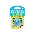 DYMO COLORPOP! D1 2056086 Label Maker Tape, 1/2W, White on Blue