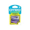 DYMO COLORPOP! D1 2056094 Label Maker Tape, 1/2W, White on Purple