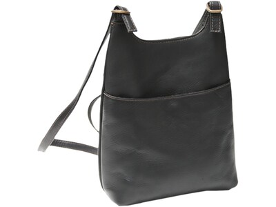 Royce Leather Vaquetta Sling Backpack, Solid, Black (VLSLBP-BLK)
