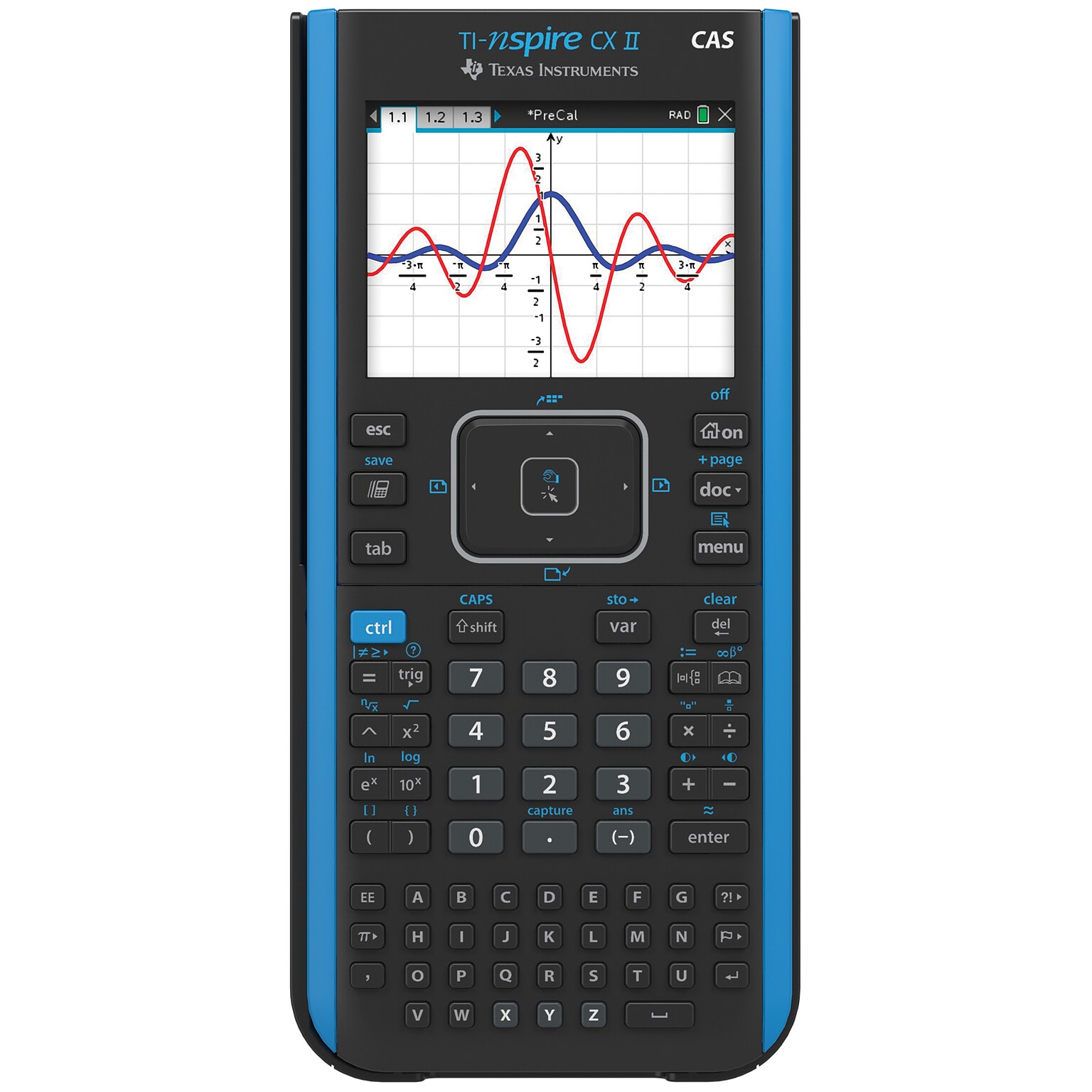 Texas Instruments CXII TI-Nspire CAS Graphing Calculator, Black (NSCXCASII/TBL)