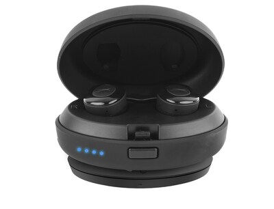 Altec Lansing True Evo + Wireless Bluetooth Earbuds, Black (MZX659-BLK)