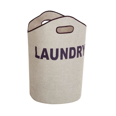 Honey Can Do "laundry" bag, heather gray / navy ( LDY-02915 )