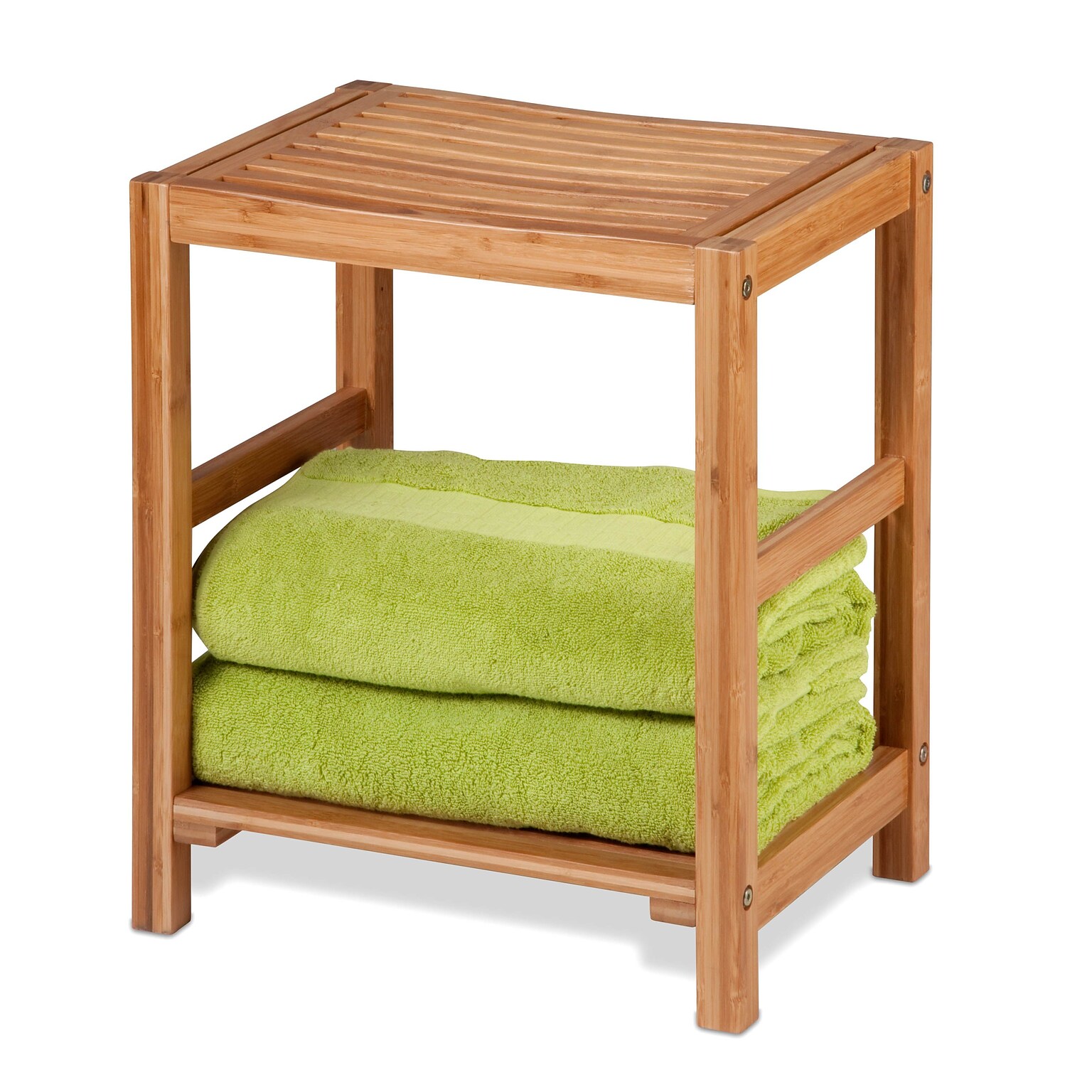 Honey Can Do bamboo stool, natural bamboo ( BTH-02100 )