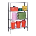 Honey Can Do 4-Tier Shelving (Black)18 x 48 x 72 350lbs, black ( SHF-05225 )