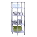 Honey-Can-Do 5-Tier Corner Shelf, Chrome (SHF-04886)