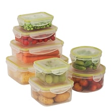 Honey-Can-Do Snap Lock 16-Piece Set, Clear (KCH-03828)