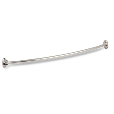 Photo 1 of Honey Can Do 72 in Curved Hotel Rod , brushed nickel ( BTH-03382 )