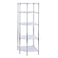 Honey-Can-Do 5-Tier Corner Shelf, Chrome (SHF-04886)