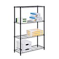 Honey Can Do 4-Tier Shelving Unit - 350 lbs, Black ( SHF-03936 )