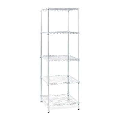 Honey-Can-Do 5-Tier Shelving Unit, 24W, White ( SHF-01055 )