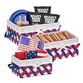 Honey Can Do Twisted Tote Set of 3, Red White Blue
