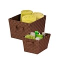 Honey Can Do 2-pack baskets - Lg & Med, java brown ( STOX05042 )