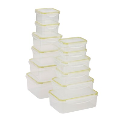 Honey Can Do snap-lock 24 piece set, clear ( KCH-03827 )