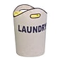 Honey Can Do "laundry" bag, heather gray / navy ( LDY-02915 )