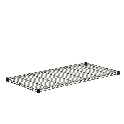Honey Can Do Steel Shelf-350lb black 18x48, black ( SHF350B1848 )