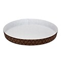 Honey Can Do 9.5 Inch Round Paper Cake Pan, 25pk, dark brown with gold detail ( 2597 )