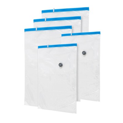 Honey Can Do 5 pk closet combo vacuum packs, Clear ( VAC-01378 )