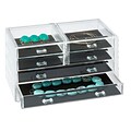 Honey Can Do Stephanie Jewelry Chest, Clear ( STO-06381 )