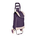 Honey Can Do R92022 - rolling knapsack bag cart, plum/white ( CRT-03930 )