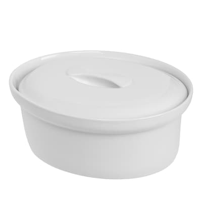 Honey Can Do Porcelain Oval Tureen 2-quart, white ( 8034 )