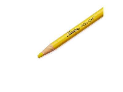 Sharpie Peel-Off China Marker, Yellow, Dozen (02083)