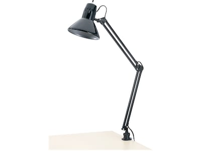 V-Light Compact Fluorescent (CFL) Desk Lamp, 34", Black (EN804BR)