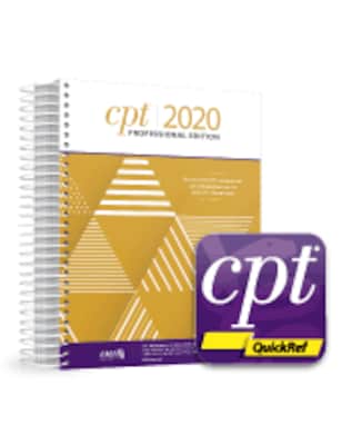 AMA 2020 CPT Professional Codebook and CPT QuickRef app Package (AP887520)