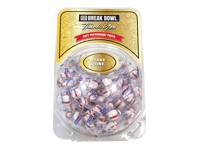 Break Bowl Soft Peppermint Candies, 32 oz., 2/Pack (600-S0127)