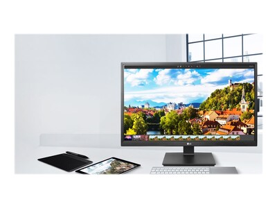 LG TAA Compliant 24BK550YI 24" LED Monitor, Black Texture