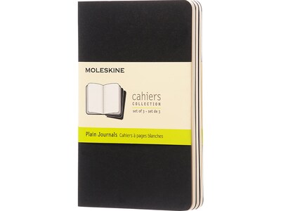 Moleskine Cahier Pocket Pocket Journal, 3.5 x 5.5, Black, 64 Pages (704918XX)
