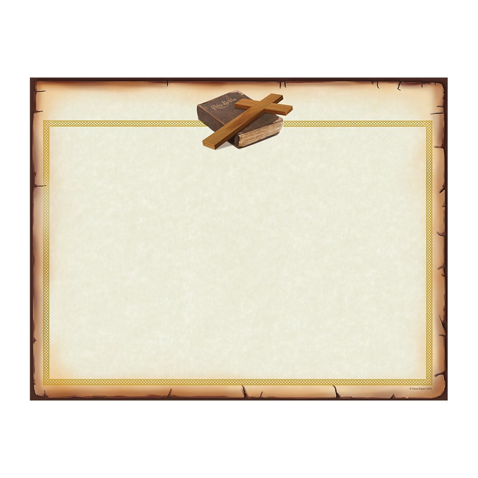 Great Papers Holy Cert Certificates, Beige, 15/Pack (2015108)
