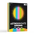 Astrobrights Colored Paper, 24 lbs., 8.5 x 11, Radiant Assortment, 300 Sheets/Ream (91642)