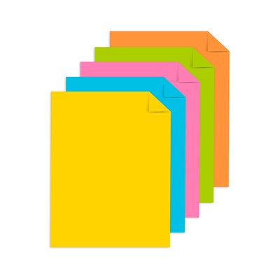 Astrobrights Colored Paper, 24 lbs., 8.5" x 11", Radiant Assortment, 300 Sheets/Ream (91642)