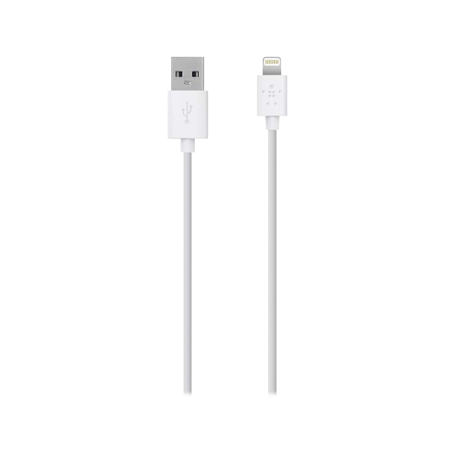Belkin MIXIT Lightning USB Cable for iPhone/iPad/iPod Touch, White (F8J023BT3M-WHT)